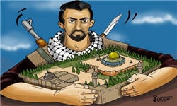 چاقو نماد دور جدید کاریکاتورهای فلسطینی