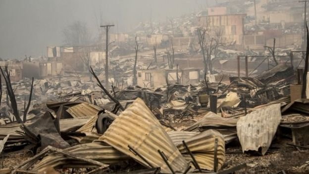 نیمی از آتش‌سوزیِ شیلی مهار نشده است