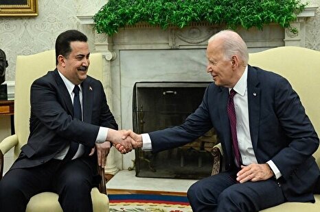 دیدار نخست وزیر عراق و رئیس جمهور آمریکا در واشنگتن