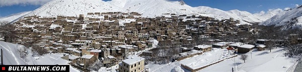 روستایی زیبا که در مرداد برف دارد + عکس