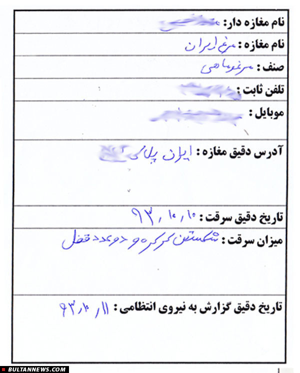 پشت پردۀ سرقت های سریالی مشکوک خیابان «ایران» (+اسناد)