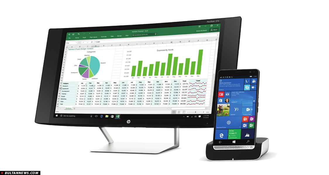 HP Elite X3 یک گوشی قدرتمند ویندوزی+ تصاویر و ویدیو