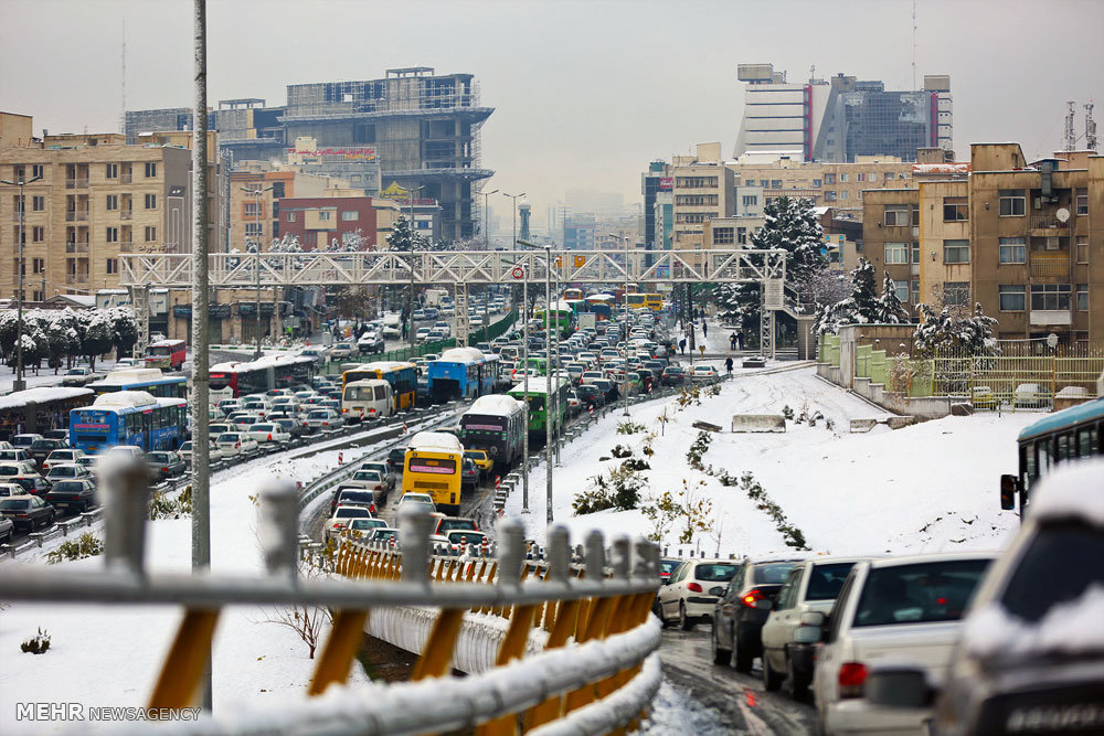 بارش برف در تهران