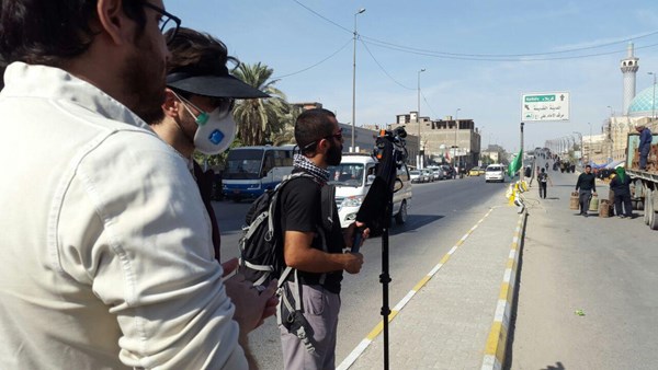 گزارش تصویری از روند تولید برنامه‌های مرکز اوج کودک و نوجوان در پیاده‌روی اربعین