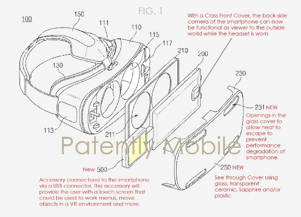 پتنت های جدید سامسونگ برای هدست Gear VR