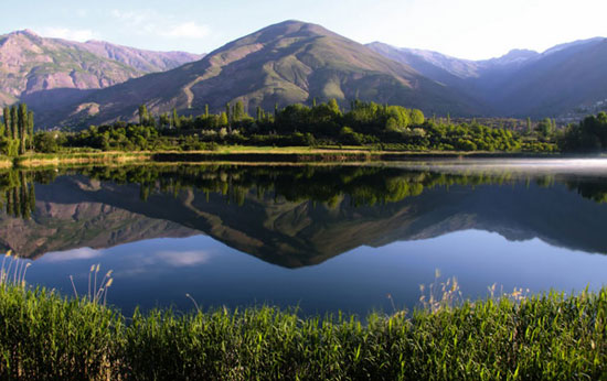 دریاچه اوان الموت / نمایی بهشتی در قزوین + تصاویر