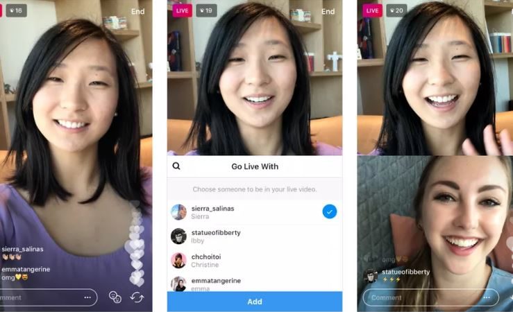 اینستاگرام و آزمایش قابلیت اضافه کردن دوستان به استریم های زنده