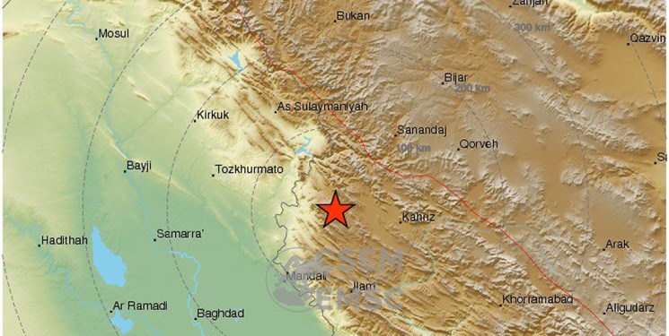زلزله 5.9 ریشتری تازه آباد در کرمانشاه را لرزاند