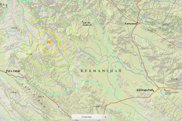 زلزله 5.9 ریشتری تازه آباد در کرمانشاه را لرزاند