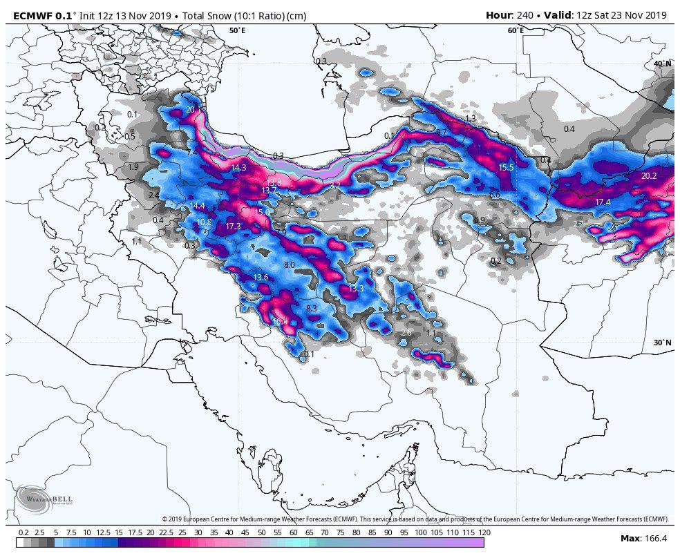 برف در یک قدمی تهران و البرز