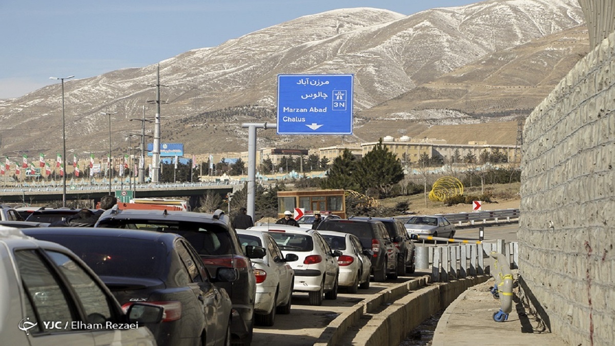 بازگشایی مسیر جنوب به شمال آزادراه تهران شمال و جاده چالوس