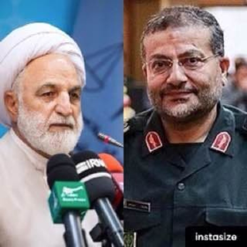 تبریک سرتیپ پاسدار غلامرضا سلیمانی به حاج شیخ غلامحسین محسنی اژه‌ای