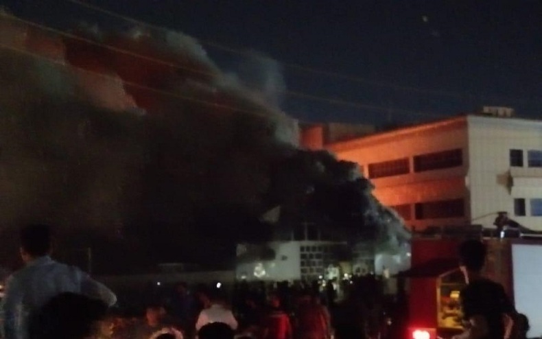تصاویری پس از فاجعه آتش سوزی بیمارستان در شهر ناصریه عراق