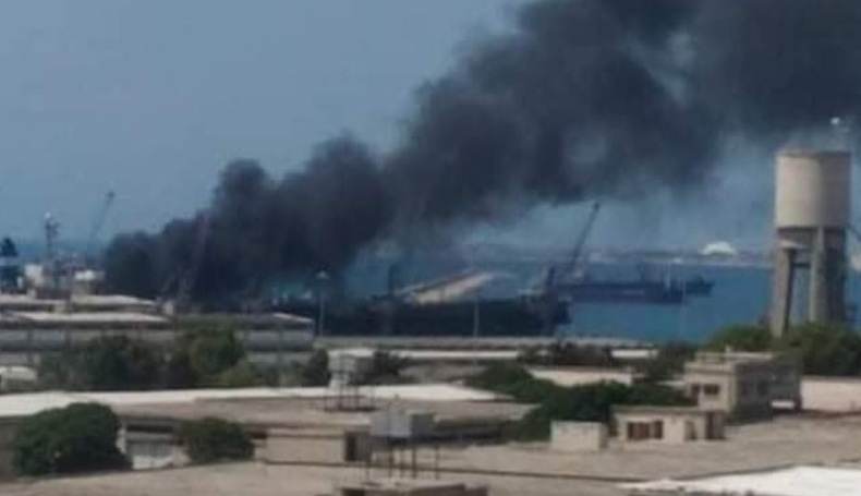 انفجار در یک کشتی تجاری در «لاذقیه» سوریه