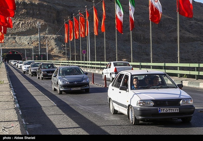 ترافیک سنگین در آزادراه کرج  تهران و کرج  چالوس