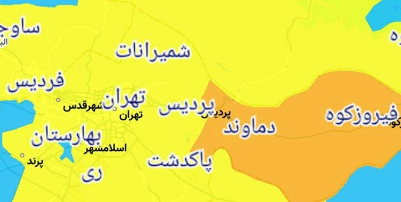 آخرین رنگ‌بندی کرونایی شهرهای کشور