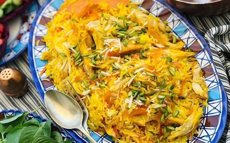 طرز تهیه شیرین پلو