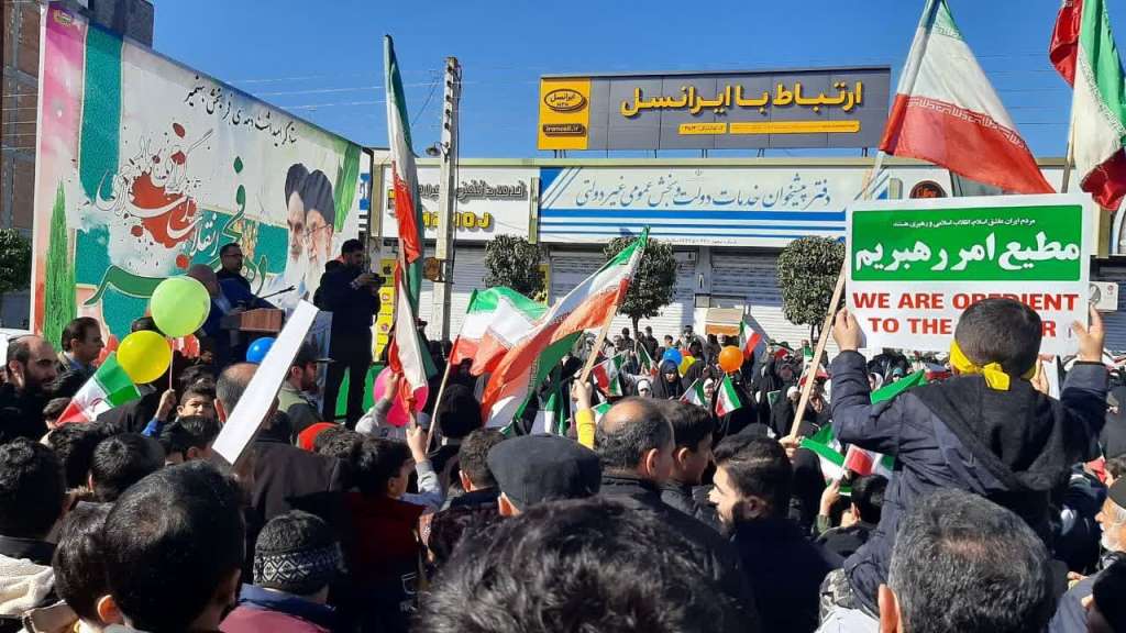 راهپیمایی 22 بهمن در شهر بهنمیر