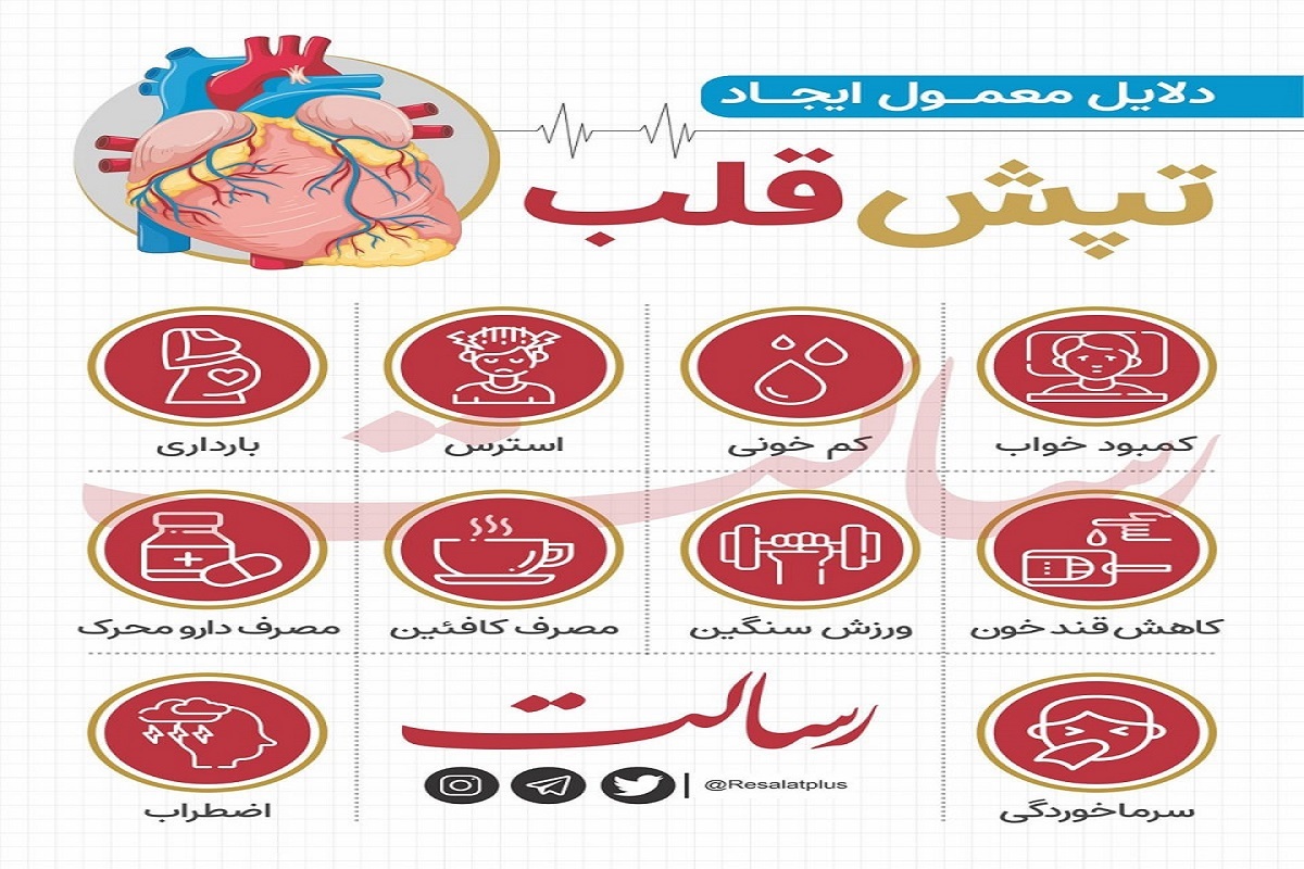 دلایل معمول ایجاد تپش قلب