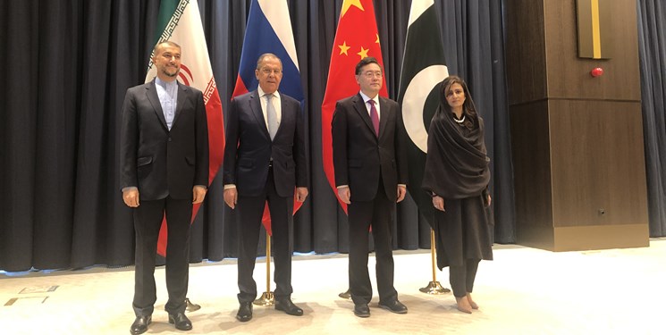 دومین نشست چهارجانبه ایران، روسیه، چین و پاکستان در سمرقند برگزار شد