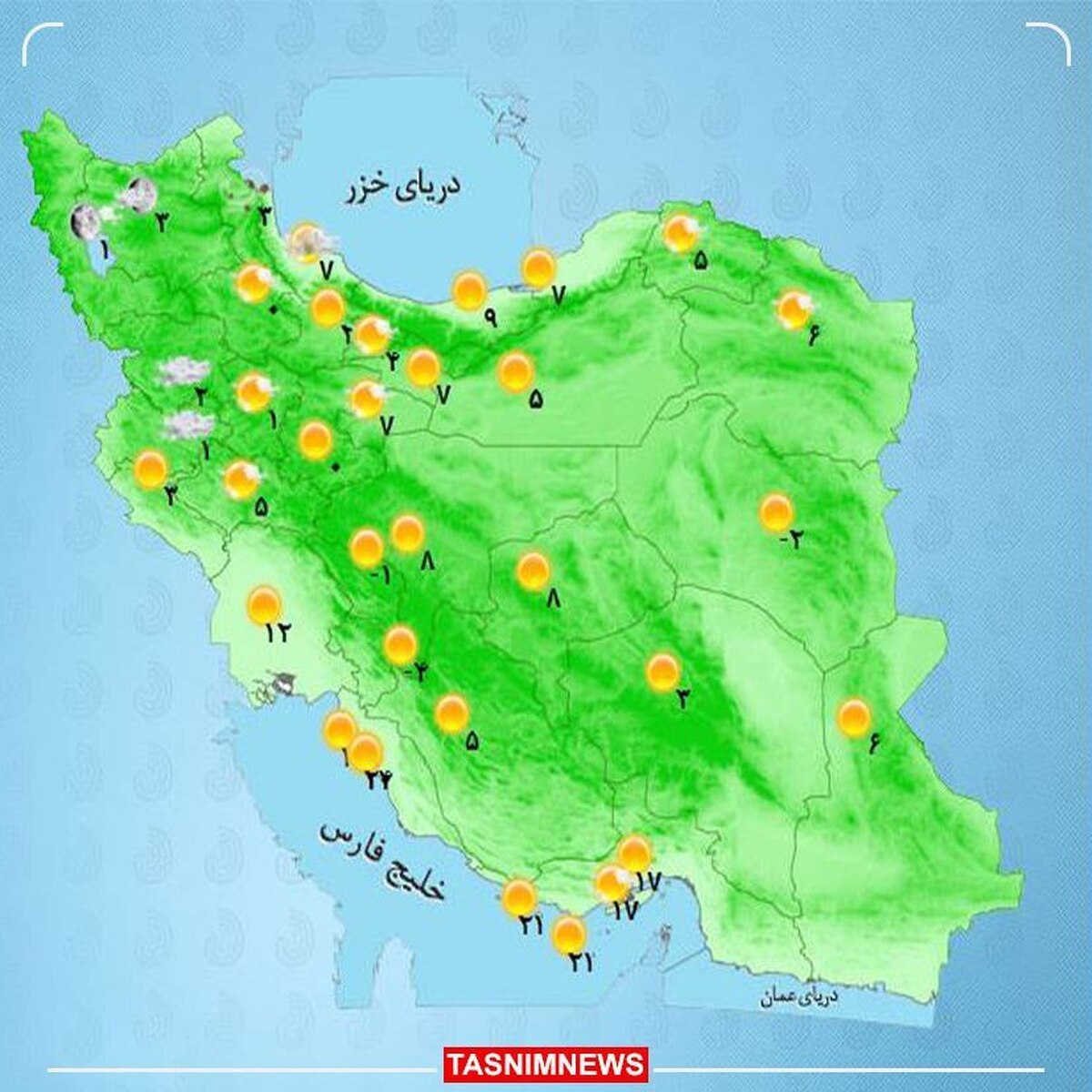 افزایش دما در اکثر مناطق کشور