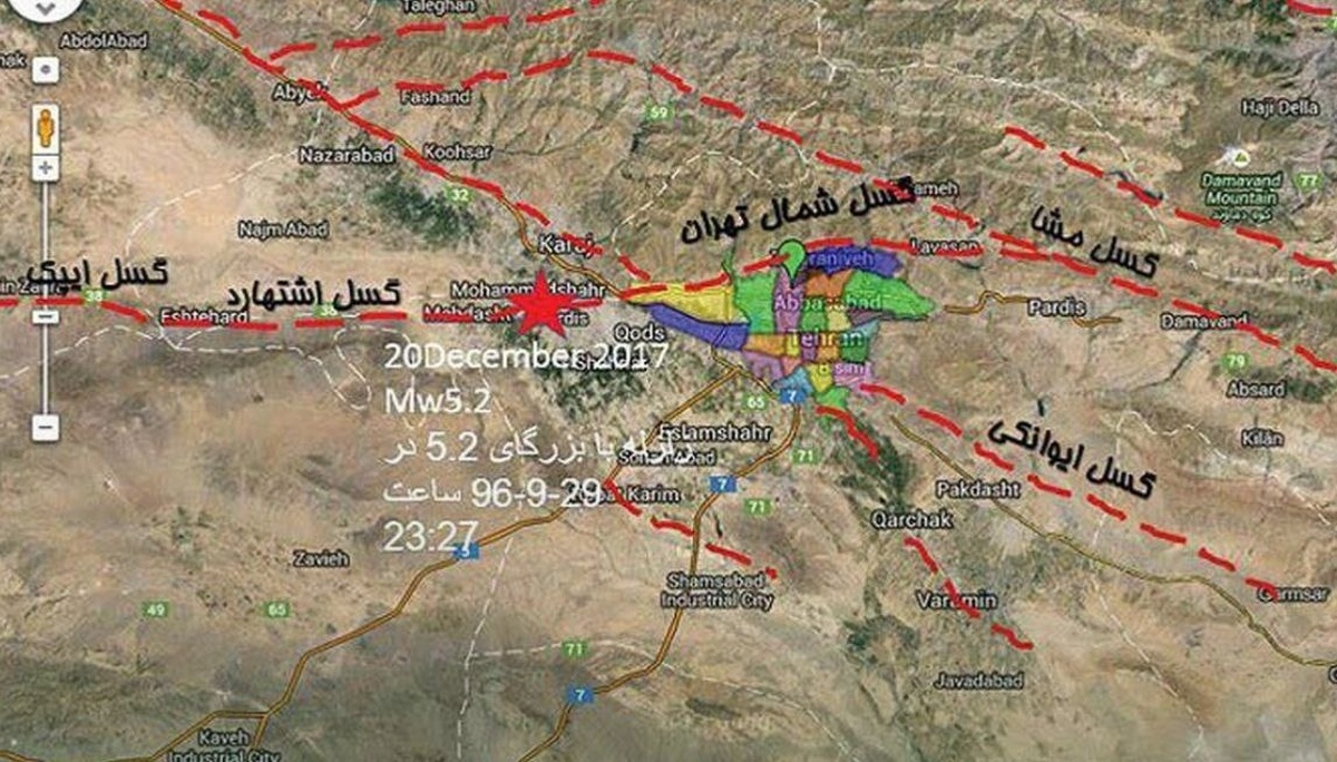 ۱۰۰ ساختمان پرجمعیت و ۲۴۵ سایت مهم شهر در خطر «زلزله بزرگ»