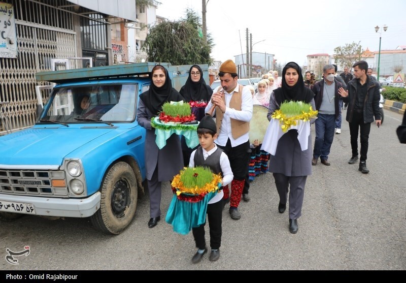 استقبال از نوروز با کارناوال شادپیمایی در کلاچای رودسر