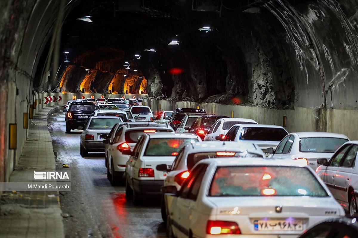 ترافیک فوق سنگین در جاده کرج - چالوس