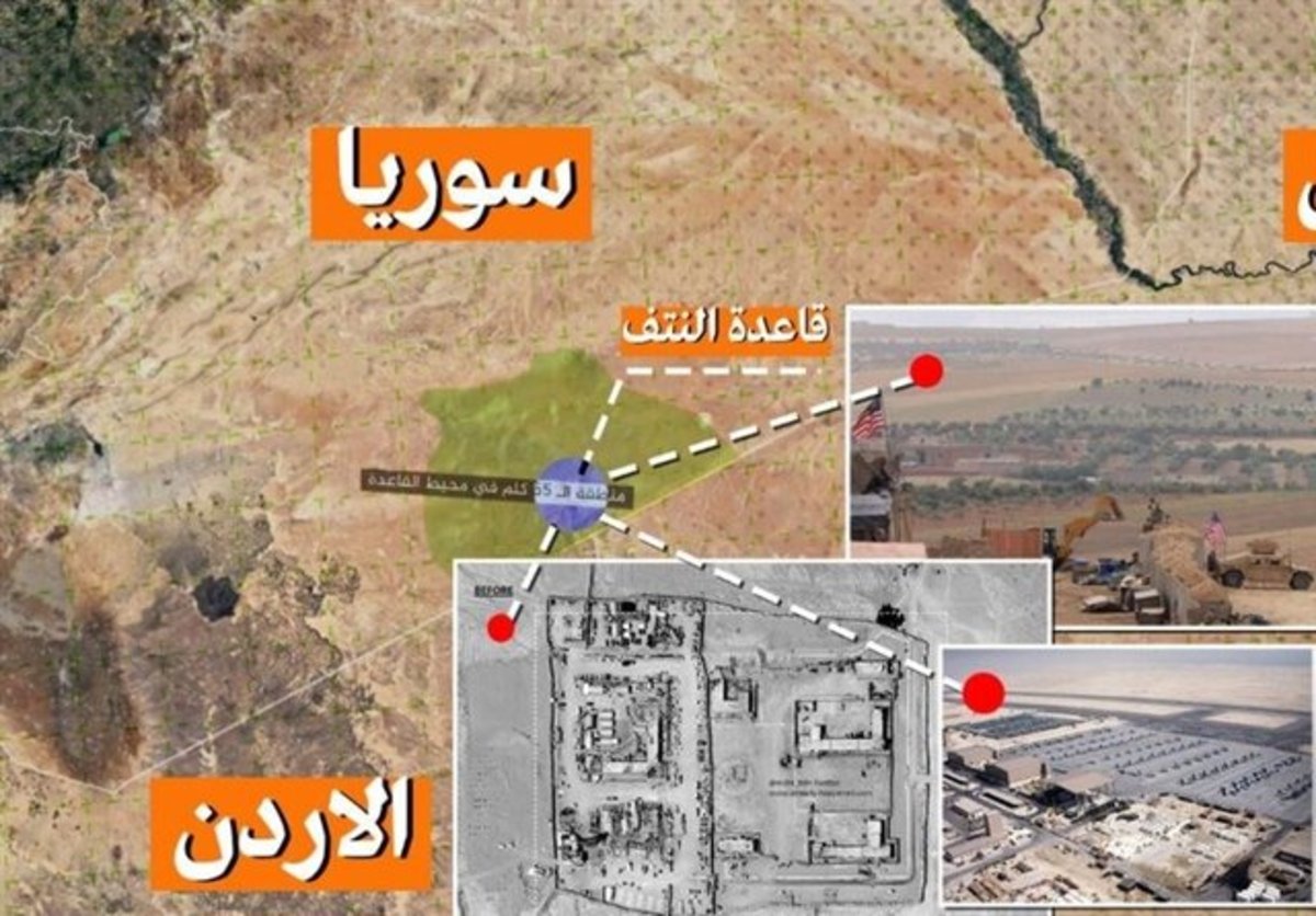 پرواز هواپیمای روسیه بر فراز پایگاه آمریکایی‌ها در سوریه