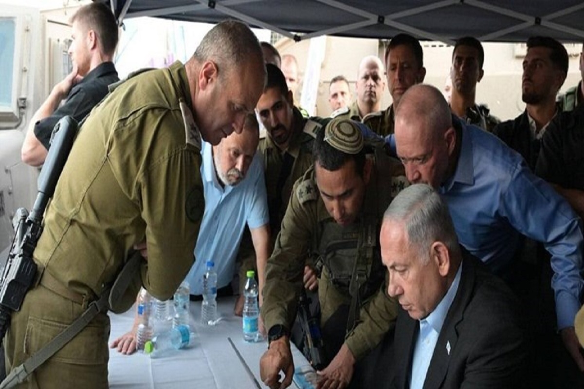 جلسه امنیتی نتانیاهو در وزارت جنگ