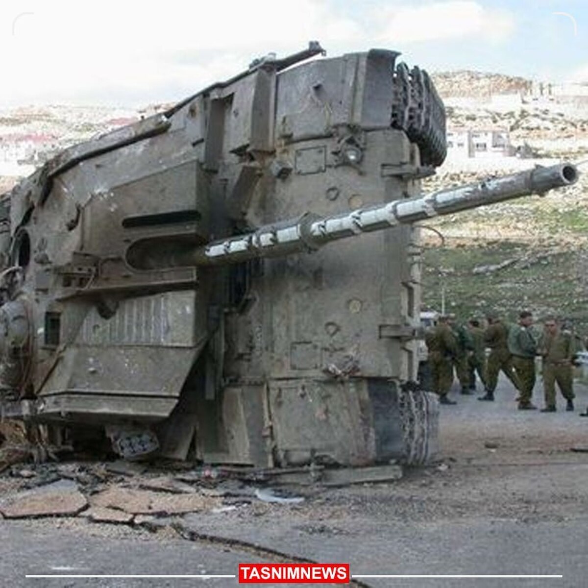 انهدام ۲ تانک ارتش اسرائیل در بیت حانون