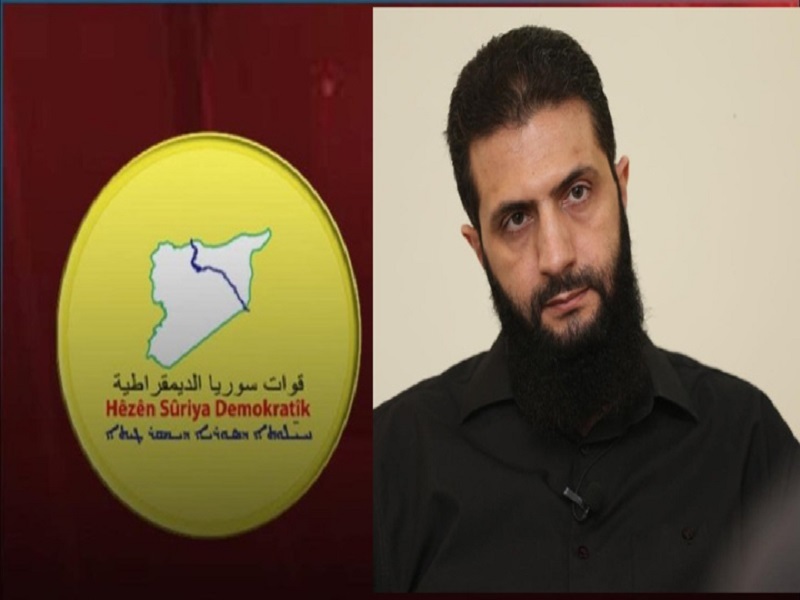 دیدار احمد شرع با نمایندگان SDF در دمشق