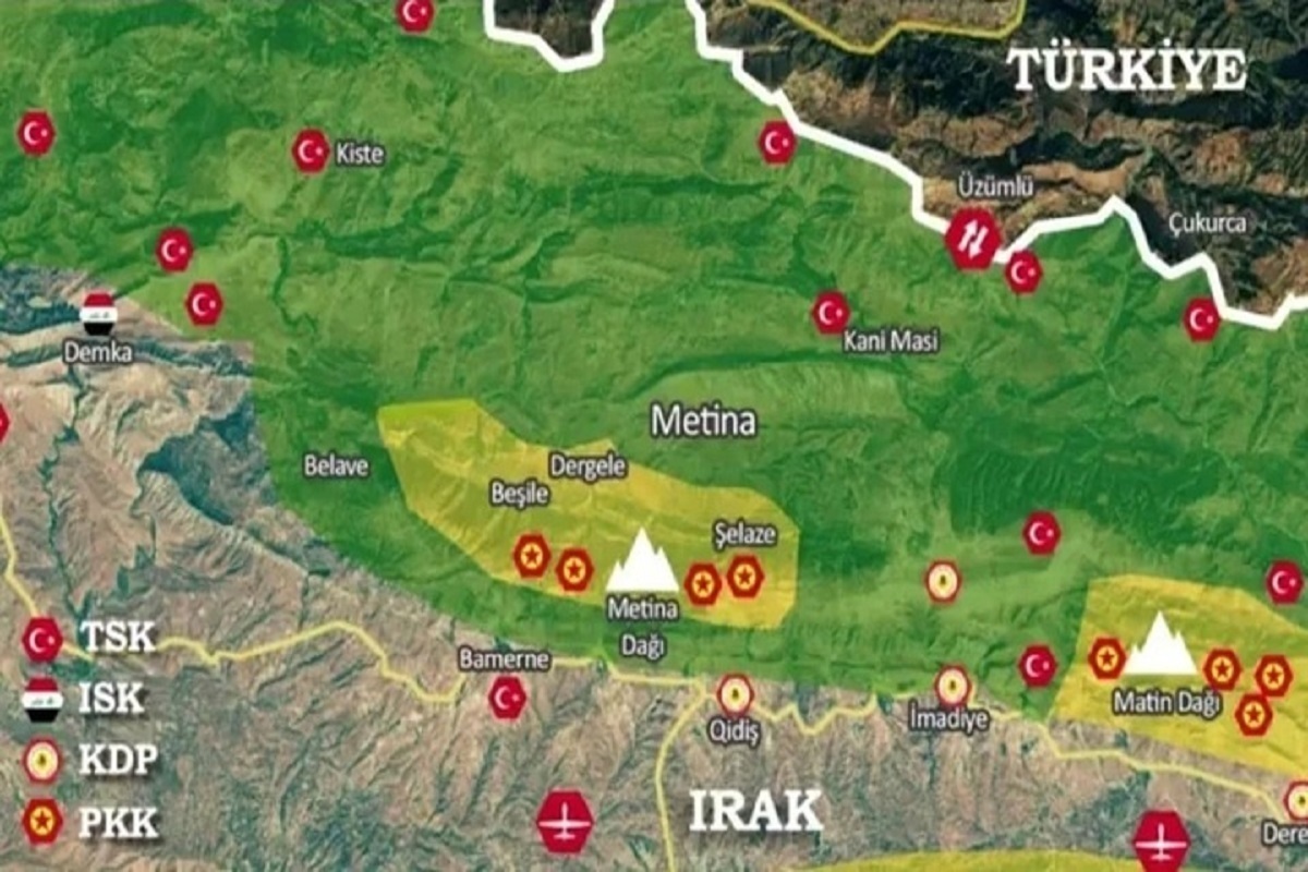 رسانه‌های ترکیه نقشه نقاطی را که قرار است ارتش این کشور آنها را اشغال کند منتشر کردند