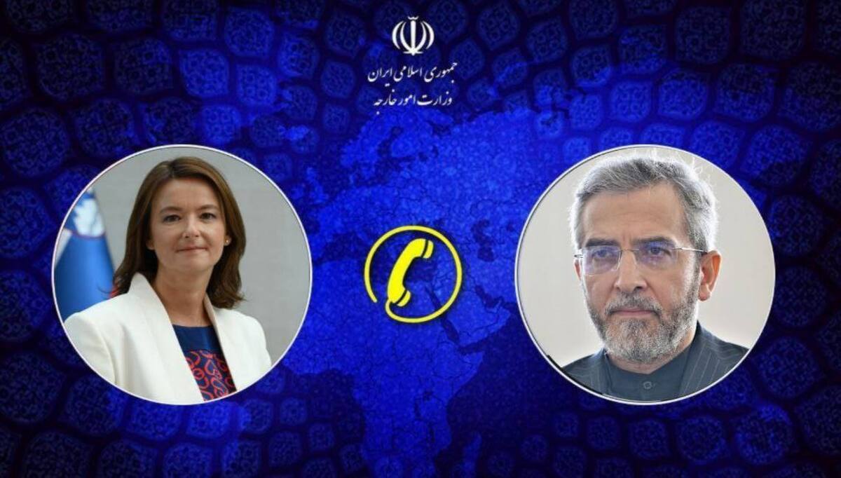 گفتگوی تلفنی باقری و وزیر امور خارجه اسلوونی