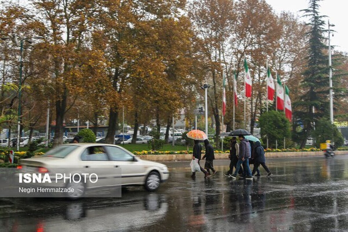 تداوم رگبار پراکنده در تهران