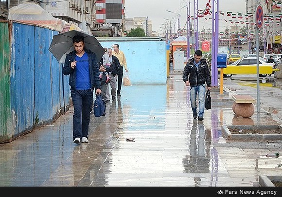 بارش باران در اهواز